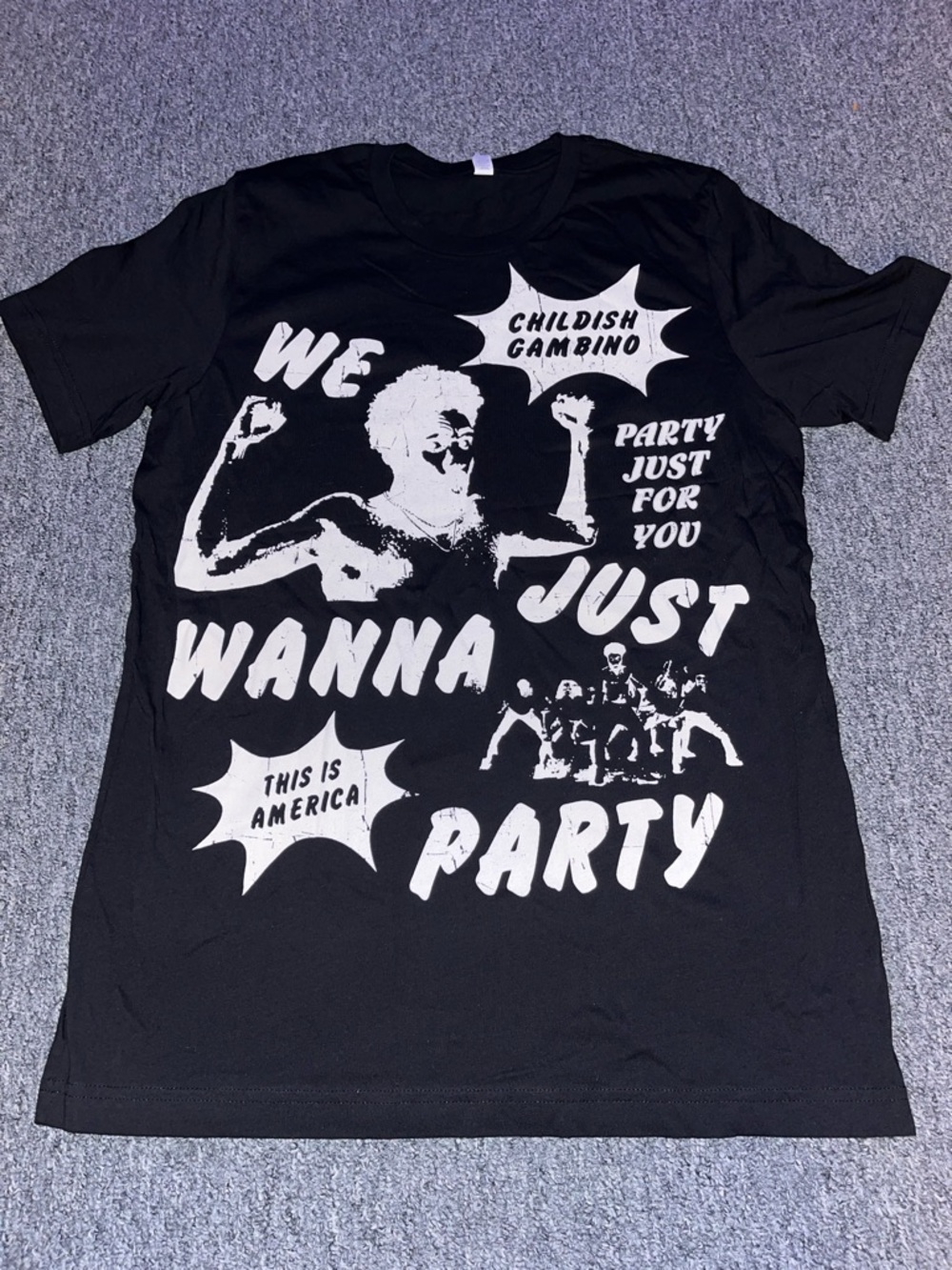 NWOT Bella & Canvas Childish Gambino This Is America World Tour 2018 T-Shirt